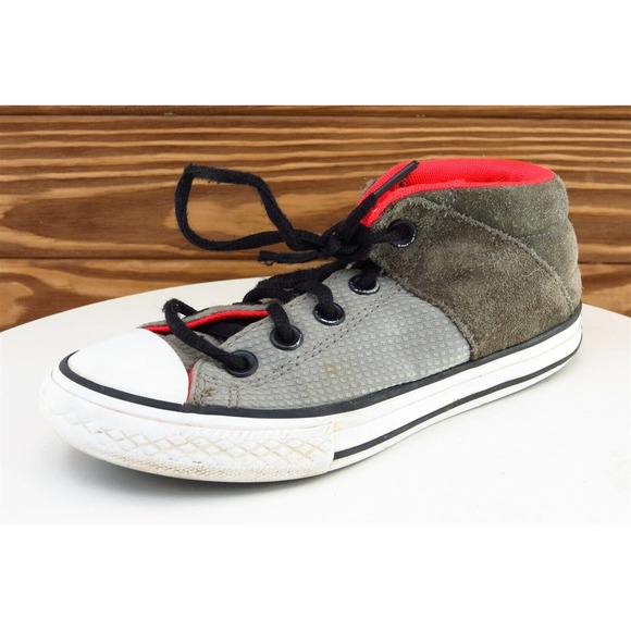 Converse all Star Toddler Boys 13.5 Medium Brown High Top Suede‎ 654527 - Picture 1 of 10